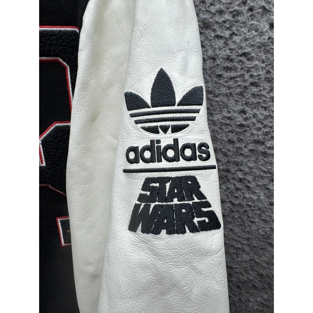 Adidas x Star Wars Dark Side Imperials Wool Blend Varsity Jacket Mens Size 58 - Picture 9 of 16